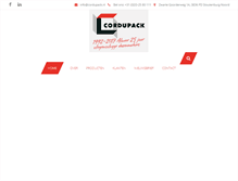 Tablet Screenshot of cordupack.nl